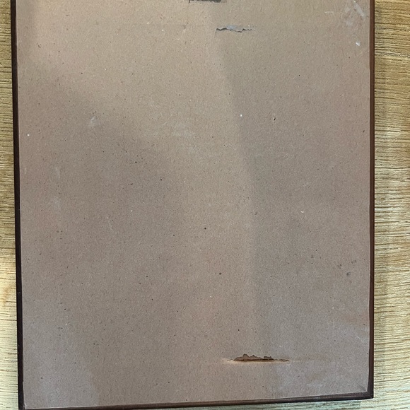 Framed Calligraphy “The Lord’s Prayer” art with oak(?) frame. Glass. - Picture 5 of 15